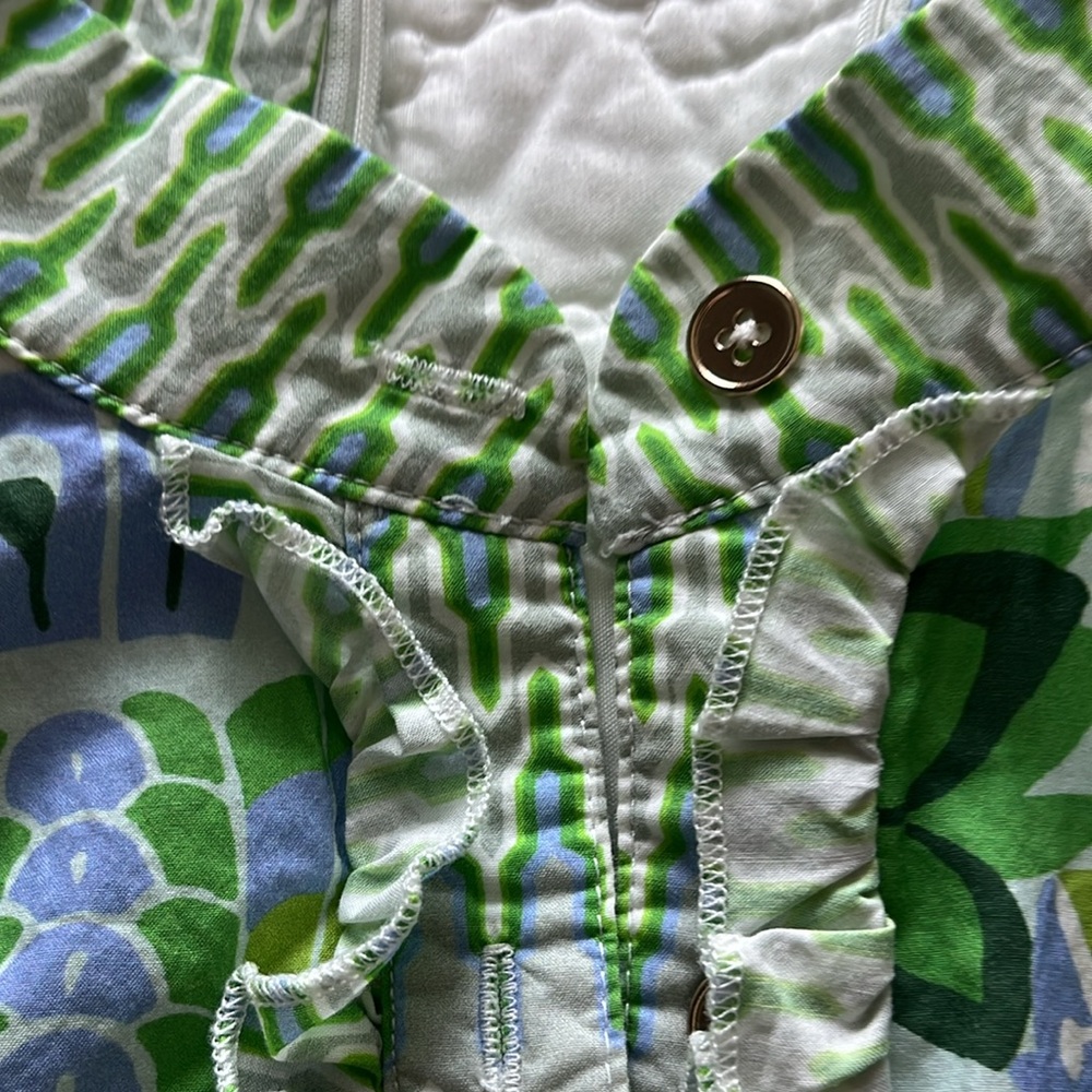 NWT- CK Bradley Floral Green and Blue Maxi Dress M - Picture 4 of 4